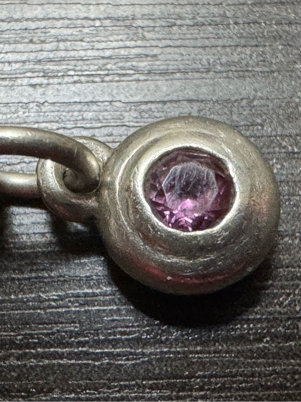 James Avery Pink Sapphire Remembrance Sterling Silver Charm Retail $190 October